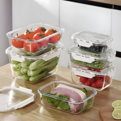 Glass Tupperware with Plastic Lid – 1480 ml